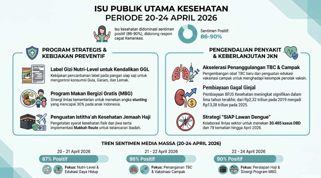 Analisis Isu Publik Kesehatan Periode 20-24 April 2026